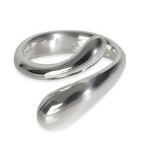 Tiffany & Co. Sterling Silver Elsa Peretti Teardrop Bypass Ring