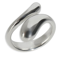Tiffany & Co. Sterling Silver Elsa Peretti Teardrop Bypass Ring