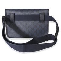 Gucci Navy GG Supreme Canvas Ophidia Web Slim Belt Bag Handbag 4