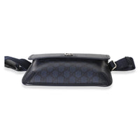 Gucci Navy GG Supreme Canvas Ophidia Web Slim Belt Bag Handbag 5