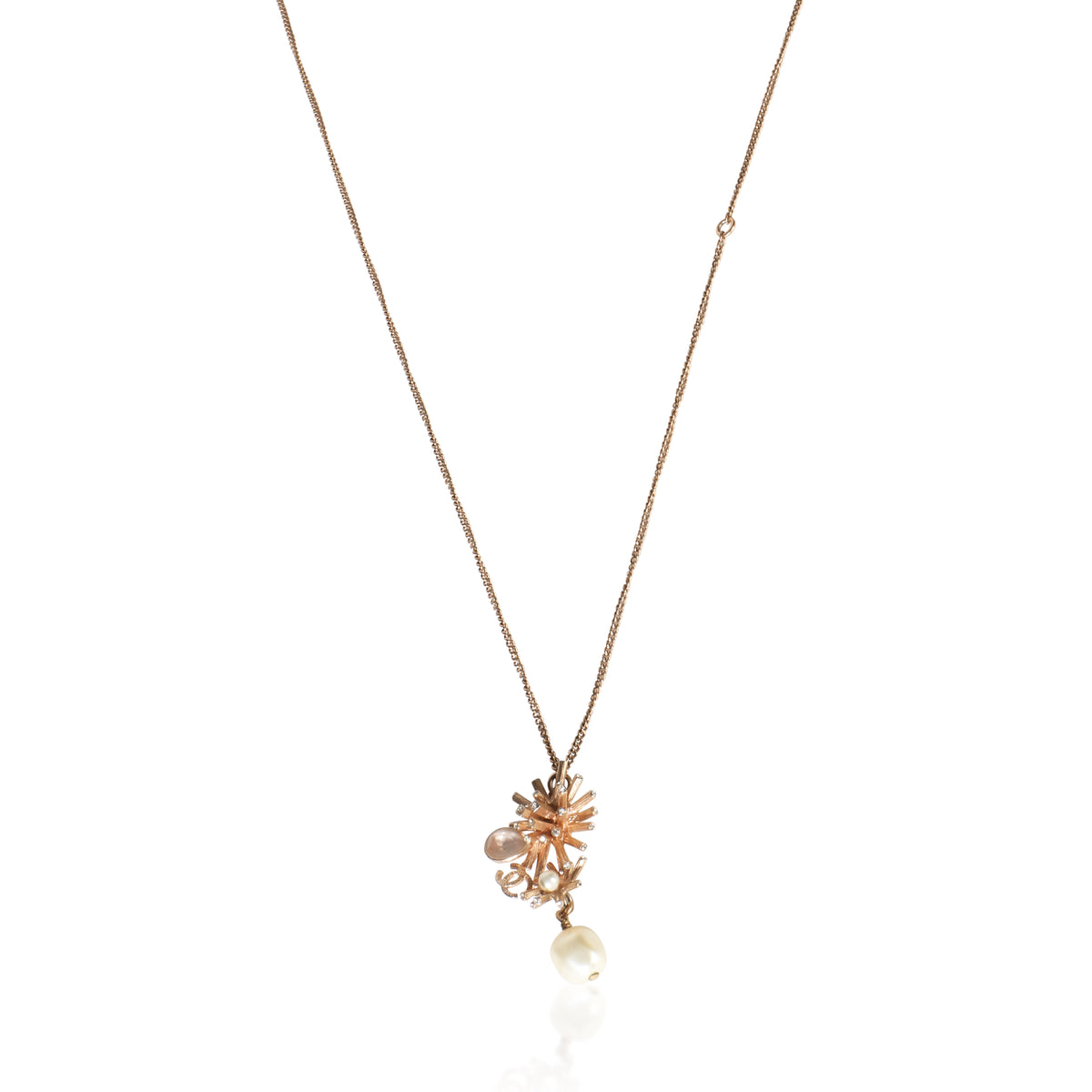 Chanel Gold Plated 2012 Starburst Pendant 3