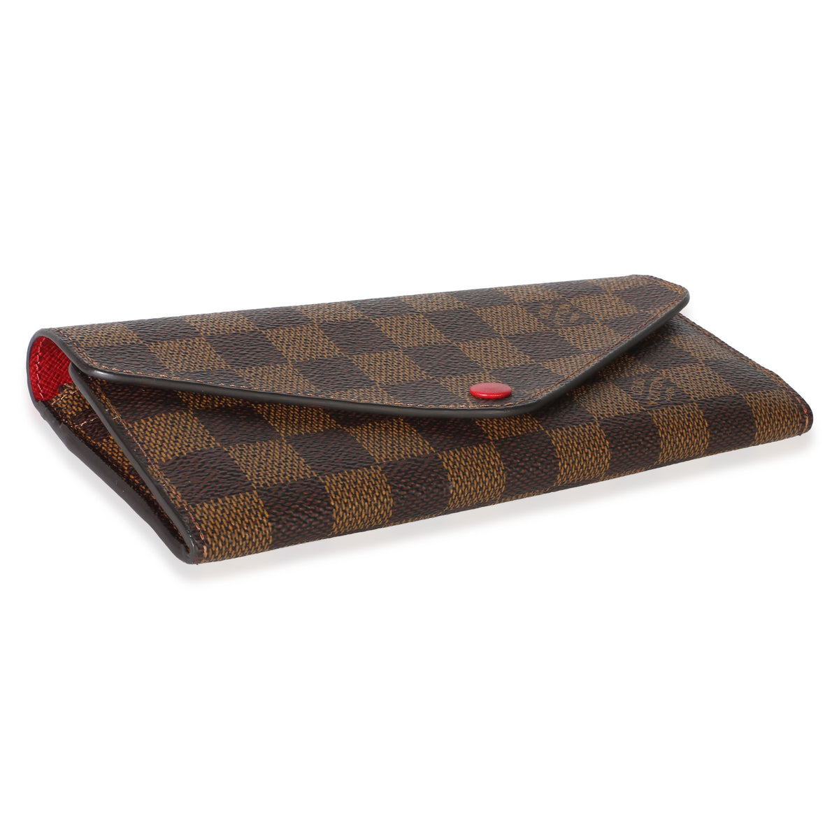Louis Vuitton Red Damier Ebene Canvas Josephine Wallet Wallet 7