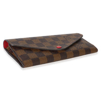 Louis Vuitton Red Damier Ebene Canvas Josephine Wallet Wallet 7