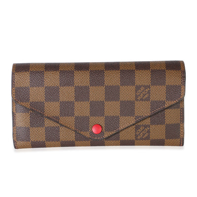 Louis Vuitton Red Damier Ebene Canvas Josephine Wallet Wallet id