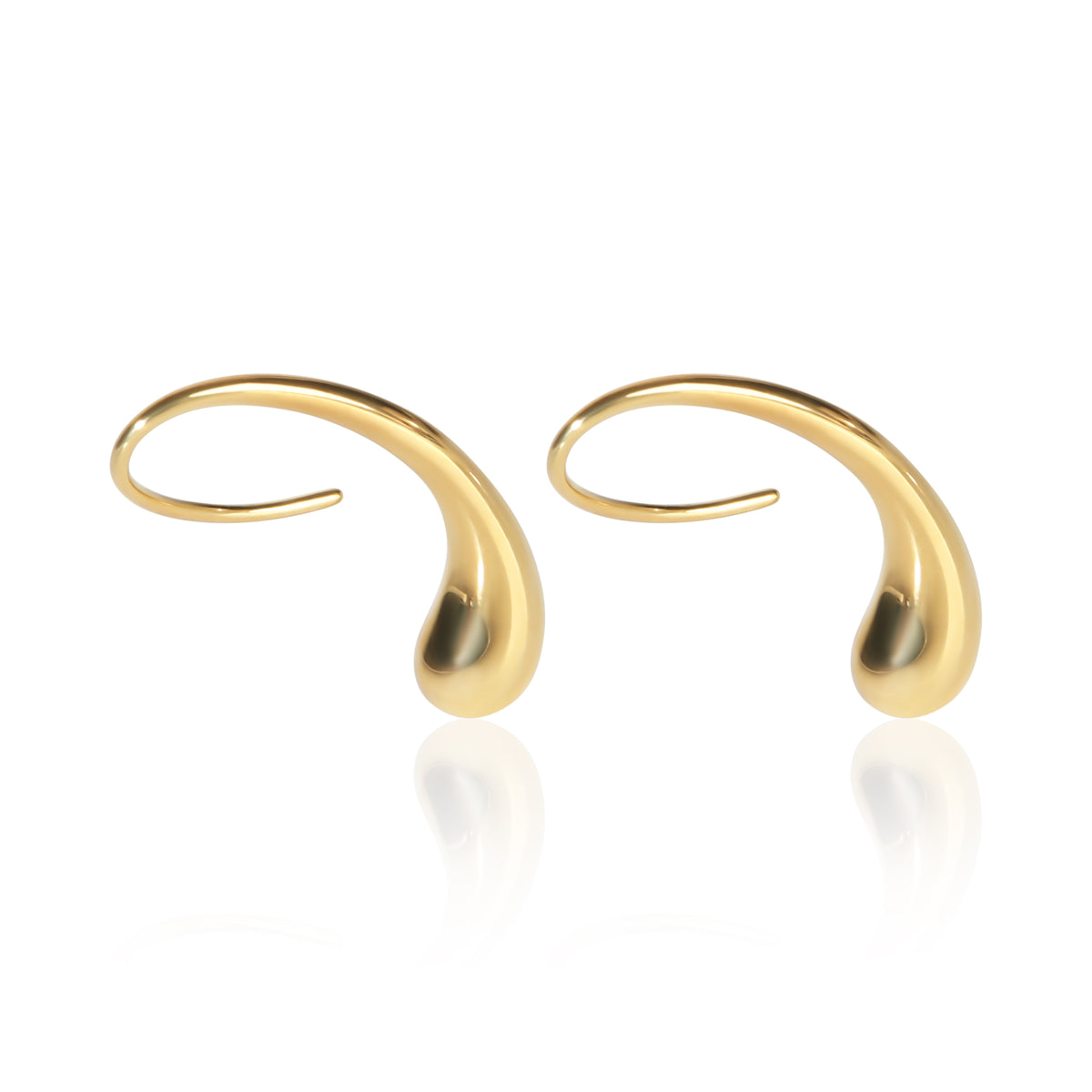 Tiffany & Co. Yellow Gold Elsa Peretti Teardrop Earrings 3