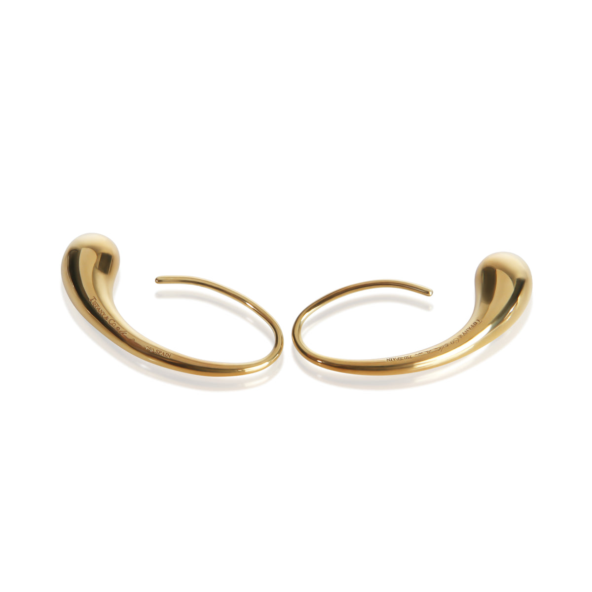 Tiffany & Co. Yellow Gold Elsa Peretti Teardrop Earrings 4