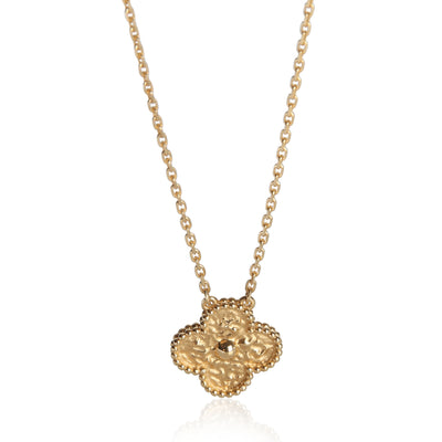 Van Cleef & Arpels Yellow Gold Vintage Alhambra Pendant fv