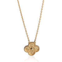 Van Cleef & Arpels Yellow Gold Vintage Alhambra Pendant fv