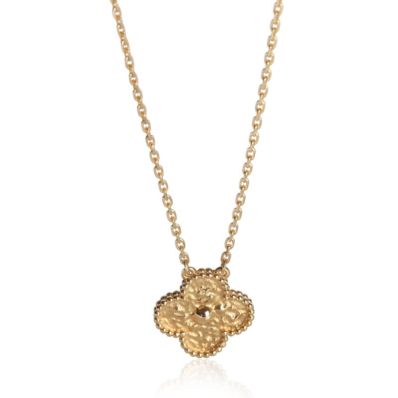 Van Cleef & Arpels Yellow Gold Vintage Alhambra Pendant fv
