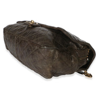 Chanel Brown Quilted Glazed Caviar Large Shiva Flap Bag Handbag 6