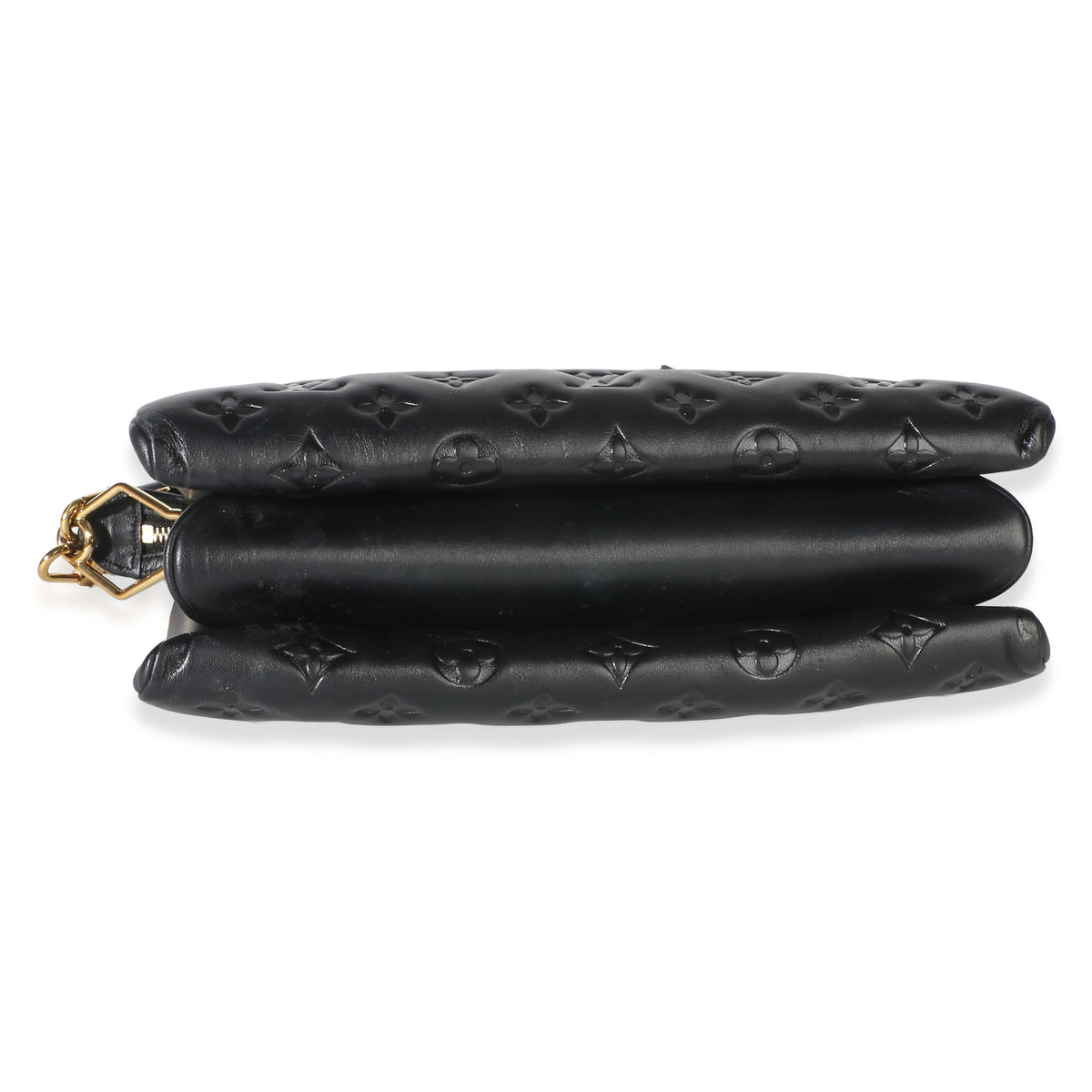Louis Vuitton Black Monogram Embossed Lambskin Coussin PM Handbag 5