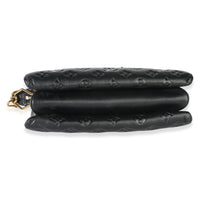Louis Vuitton Black Monogram Embossed Lambskin Coussin PM Handbag 5