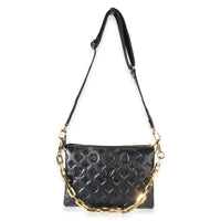 Louis Vuitton Black Monogram Embossed Lambskin Coussin PM Handbag 8