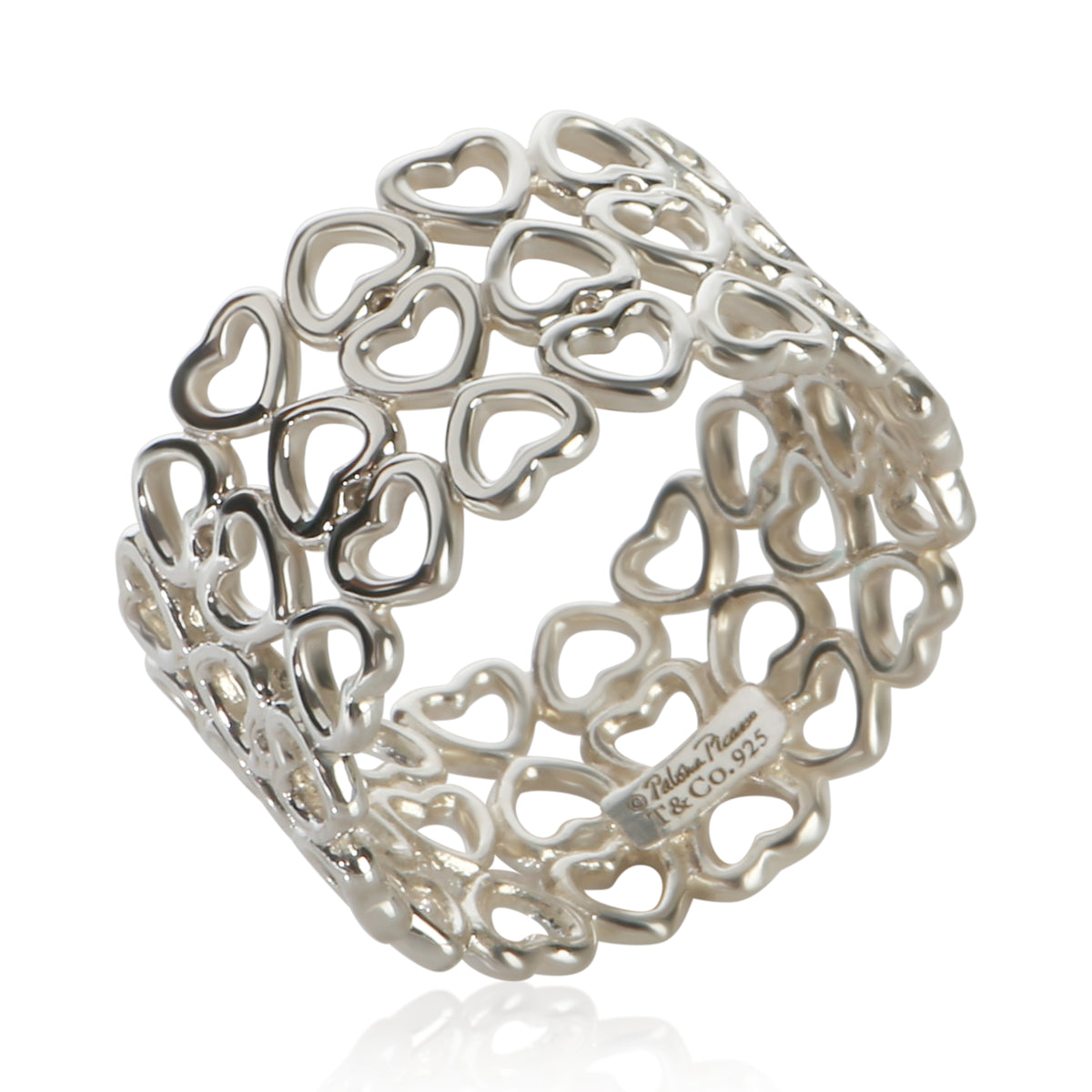 Tiffany & Co. Sterling Silver Paloma Picasso Crown Of Hearts Ring 4