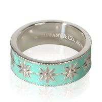 Tiffany & Co. Blue Enamel Daisy Ring fv