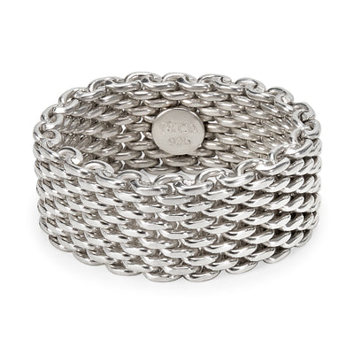 Tiffany & Co. Sterling Silver Somerset Mesh Ring