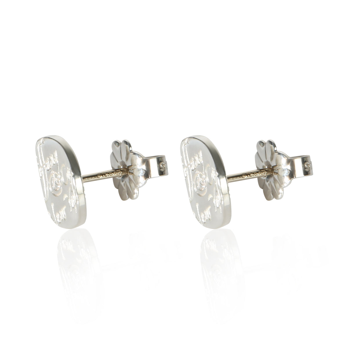 Tiffany & Co. Sterling Silver Notes Stud Earrings 2