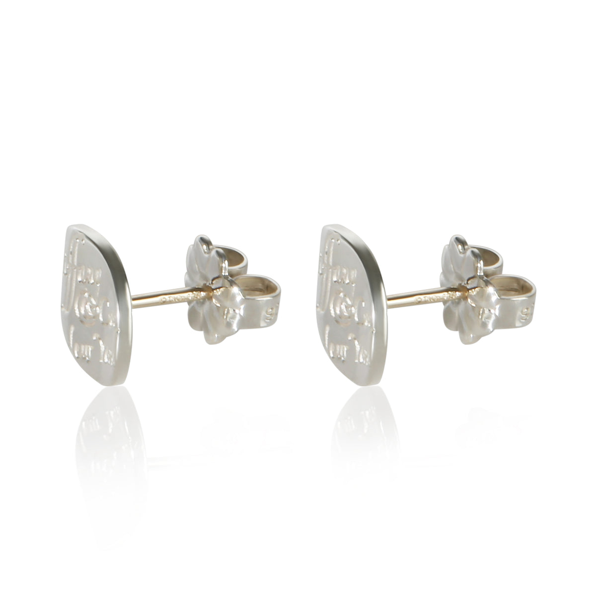 Tiffany & Co. Sterling Silver Notes Stud Earrings 3