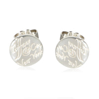 Tiffany & Co. Sterling Silver Notes Stud Earrings fv