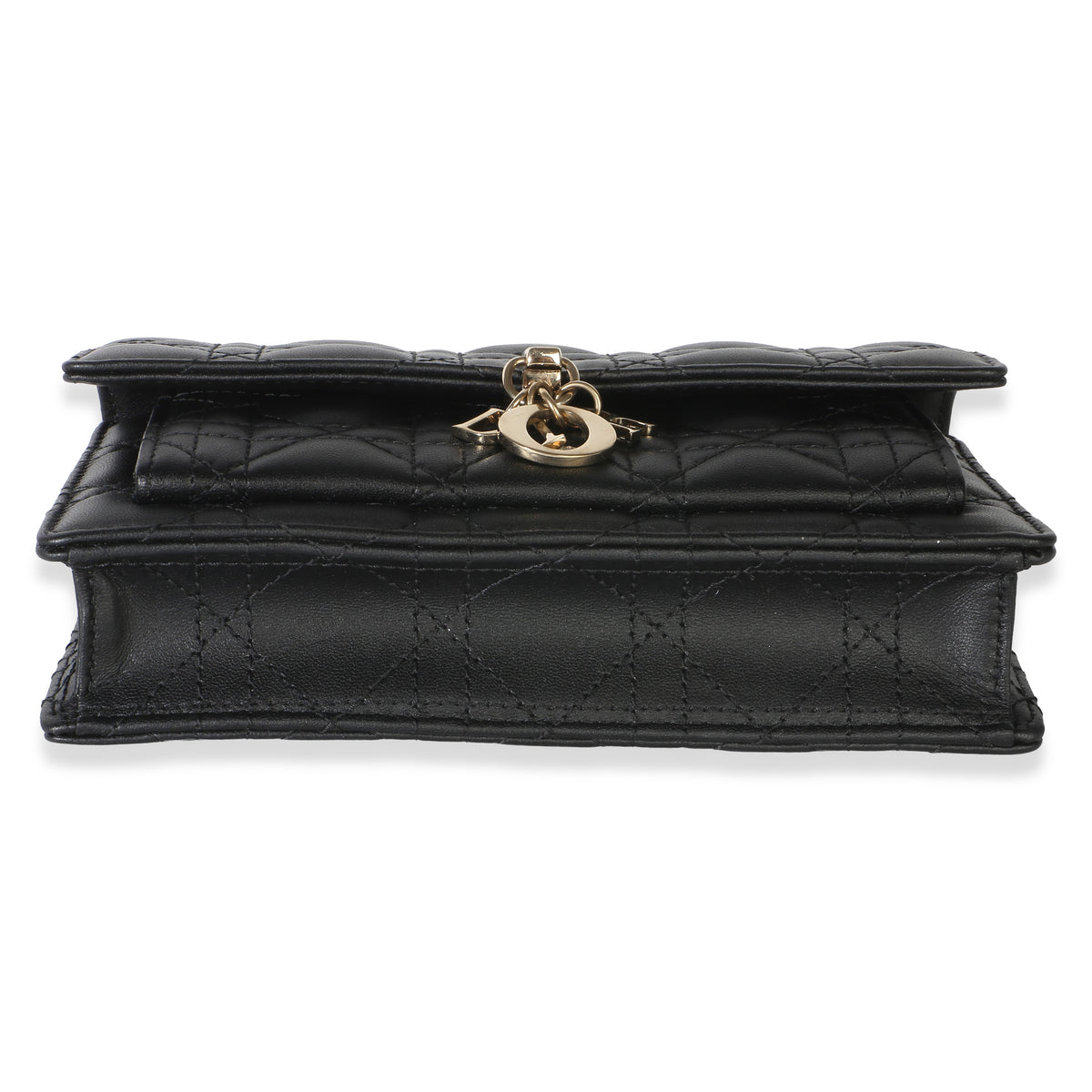 Christian Dior Black Lambskin Cannage My Dior Daily Chain Pouch Handbag 5