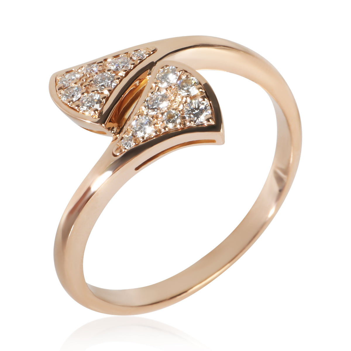 BVLGARI Rose Gold Diamond Diva's Dream Ring 6
