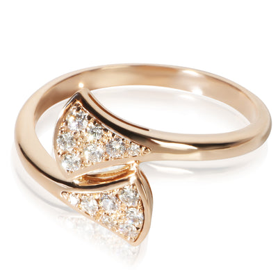 BVLGARI Rose Gold Diamond Diva's Dream Ring fv