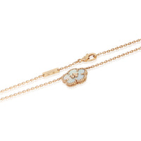 Van Cleef & Arpels Rose Gold Mother Of Pearl Lucky Spring Plum Blossom Pendant 3