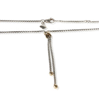 David Yurman Yellow Gold Petite X Lariat Necklace 2