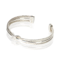 David Yurman Sterling Silver Diamond Crossover X Bracelet 2