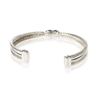 David Yurman Sterling Silver Diamond Crossover X Bracelet 3