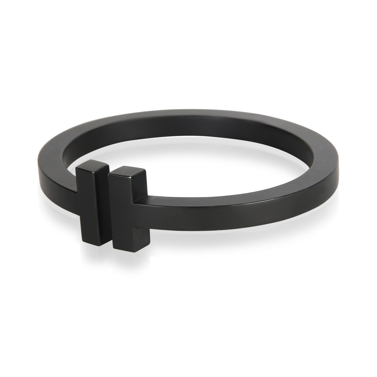 Tiffany & Co. Stainless Steel Tiffany T Square Hinged Bracelet 2
