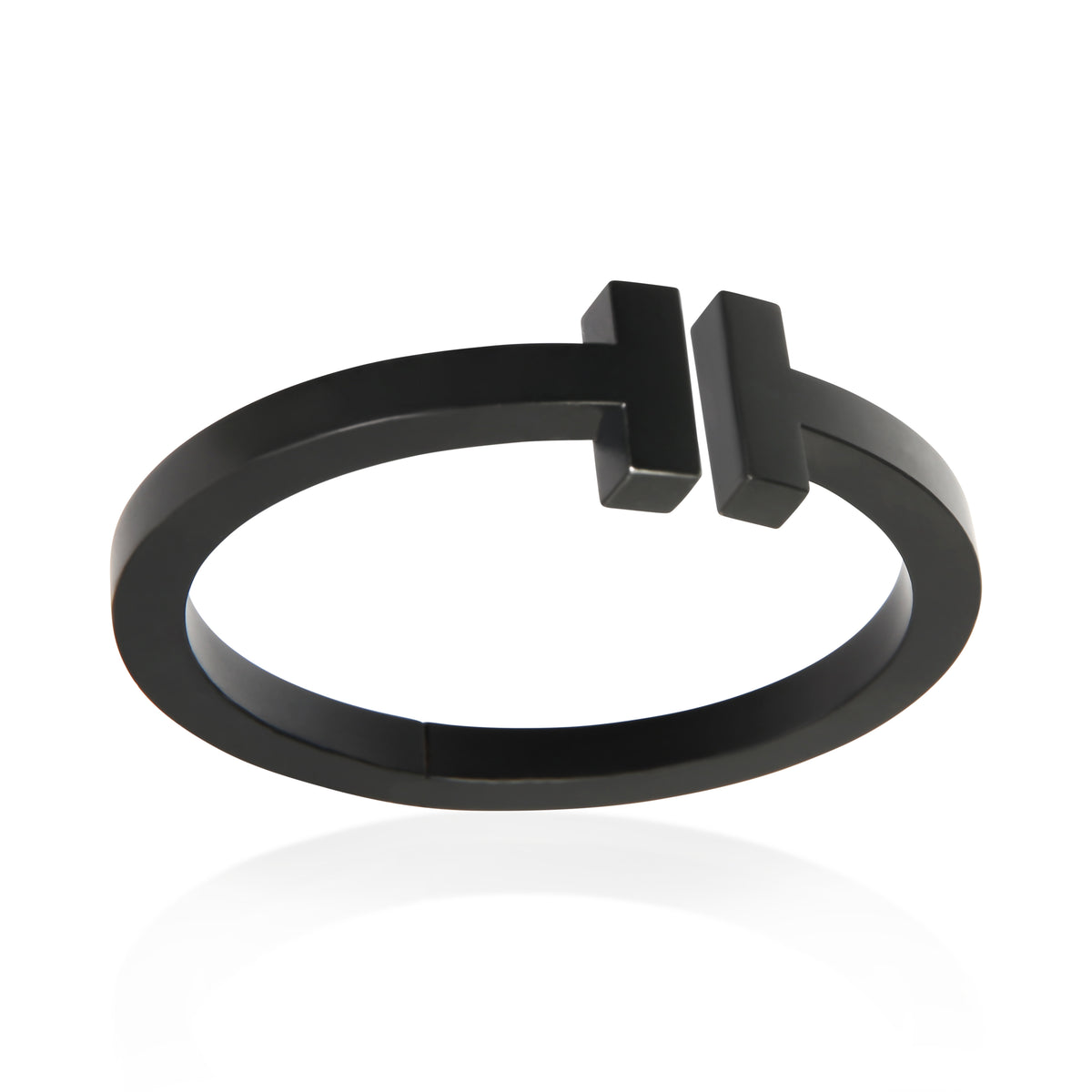 Tiffany & Co. Stainless Steel Tiffany T Square Hinged Bracelet 4