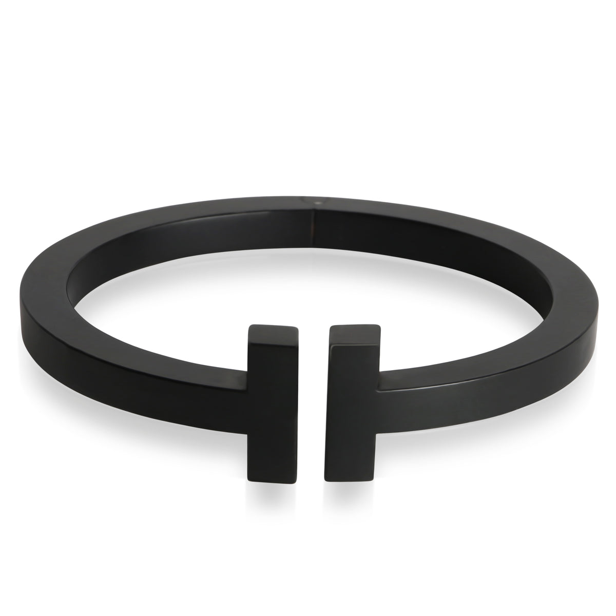 Tiffany & Co. Stainless Steel Tiffany T Square Hinged Bracelet fv