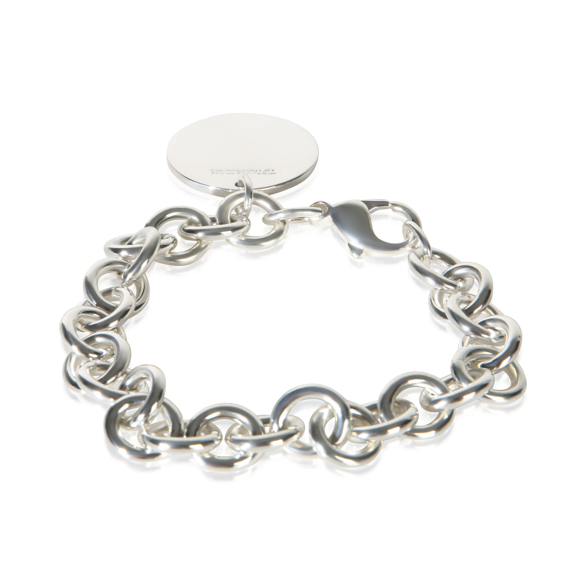Tiffany & Co. Sterling Silver Round Tag Bracelet 3