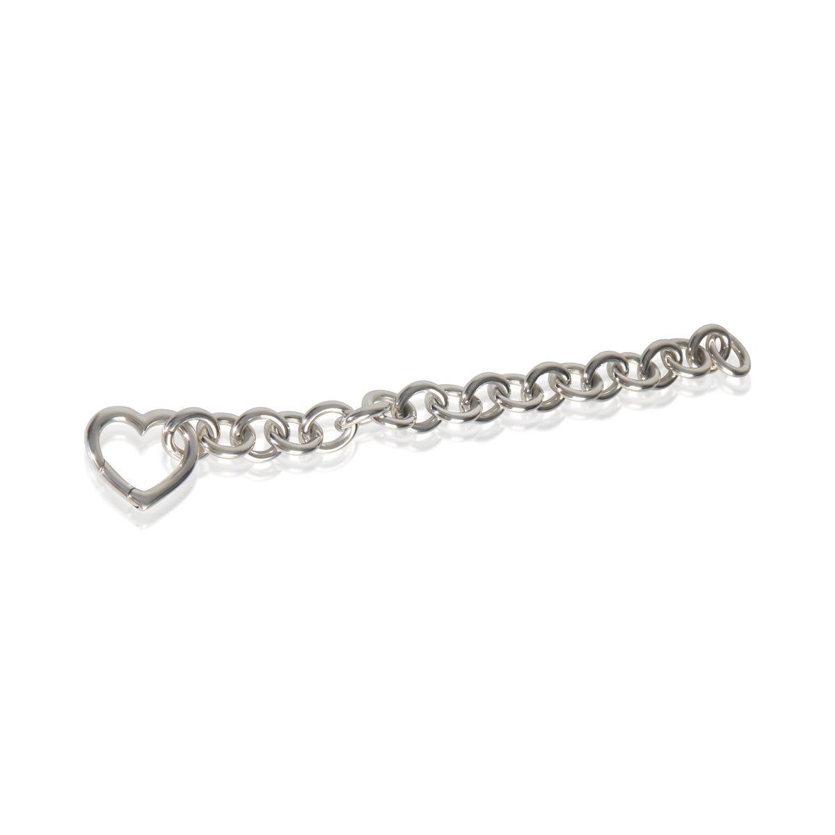 Tiffany & Co. Sterling Silver Heart Clasp Bracelet