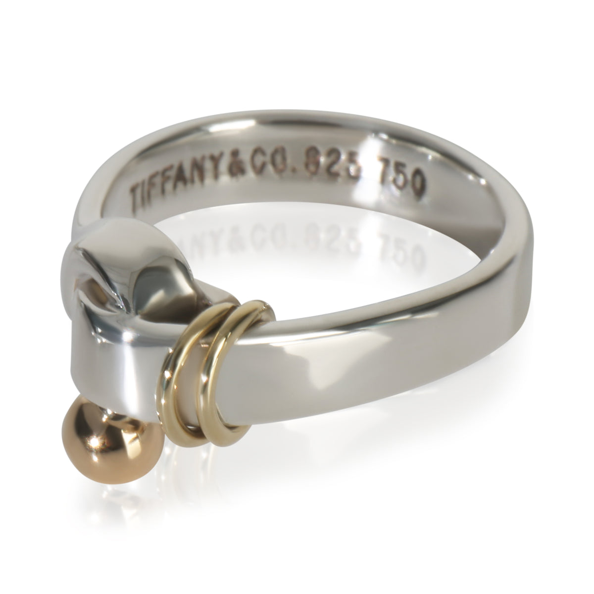 Tiffany & Co. Yellow Gold & Sterling Silver Vintage Hook Ring