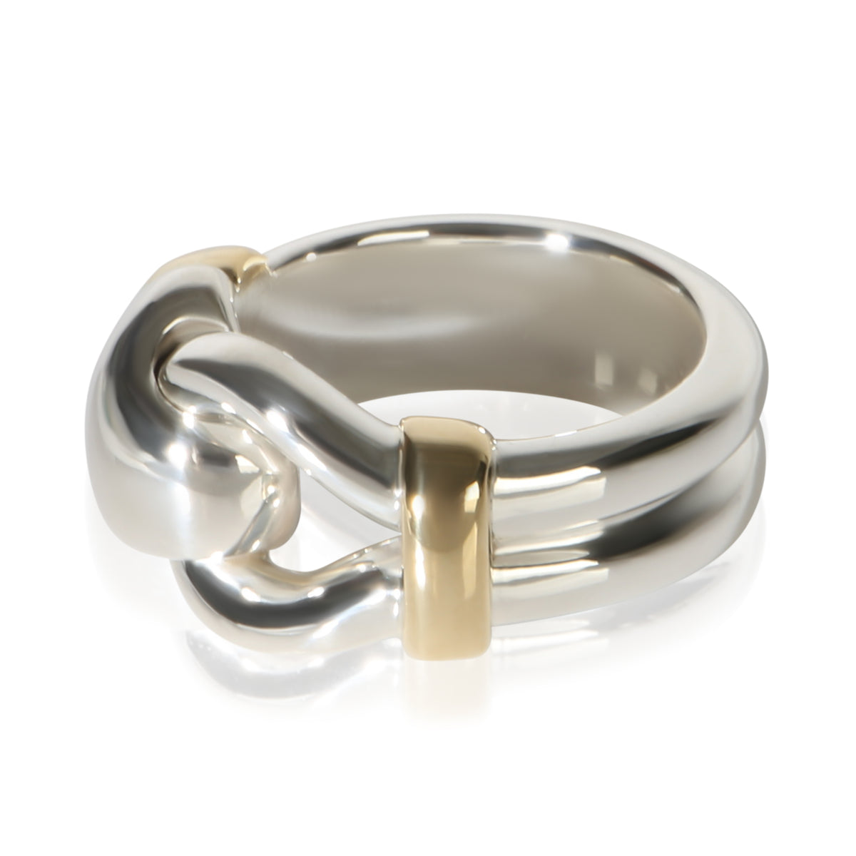 Tiffany & Co. Yellow Gold & Sterling Silver Vintage Loop Ring 2
