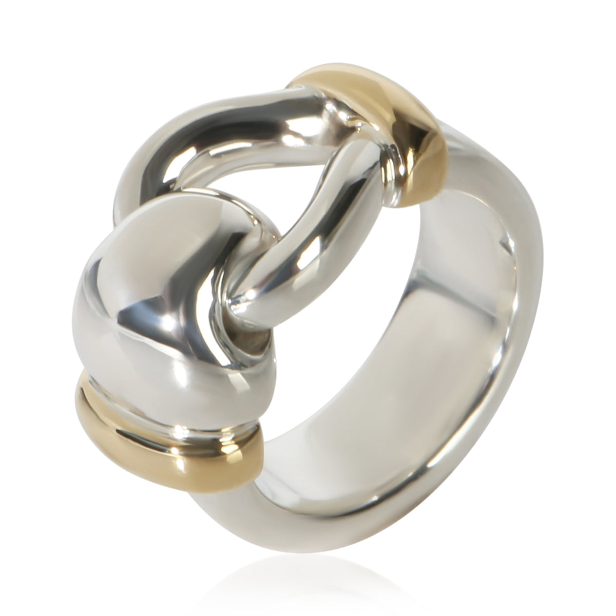 Tiffany & Co. Yellow Gold & Sterling Silver Vintage Loop Ring 4