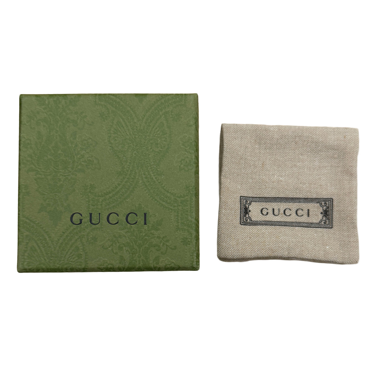 Gucci Gold Plated Faux Pearl Magnetic Earrings box
