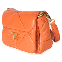 Prada Orange Nappa Small Patchwork System Chain Bag Handbag 2