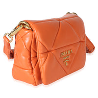 Prada Orange Nappa Small Patchwork System Chain Bag Handbag 3