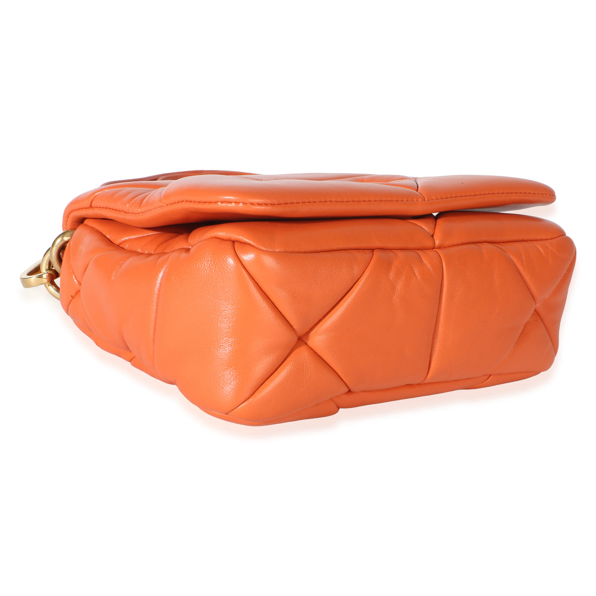 Prada Orange Nappa Small Patchwork System Chain Bag Handbag 7