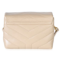 Saint Laurent Beige Calfskin Y Quilted Monogram Toy Loulou Handbag 5