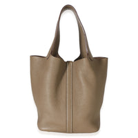 Hermès Etoupe Clemence Picotin Lock 22 GHW Handbag 3