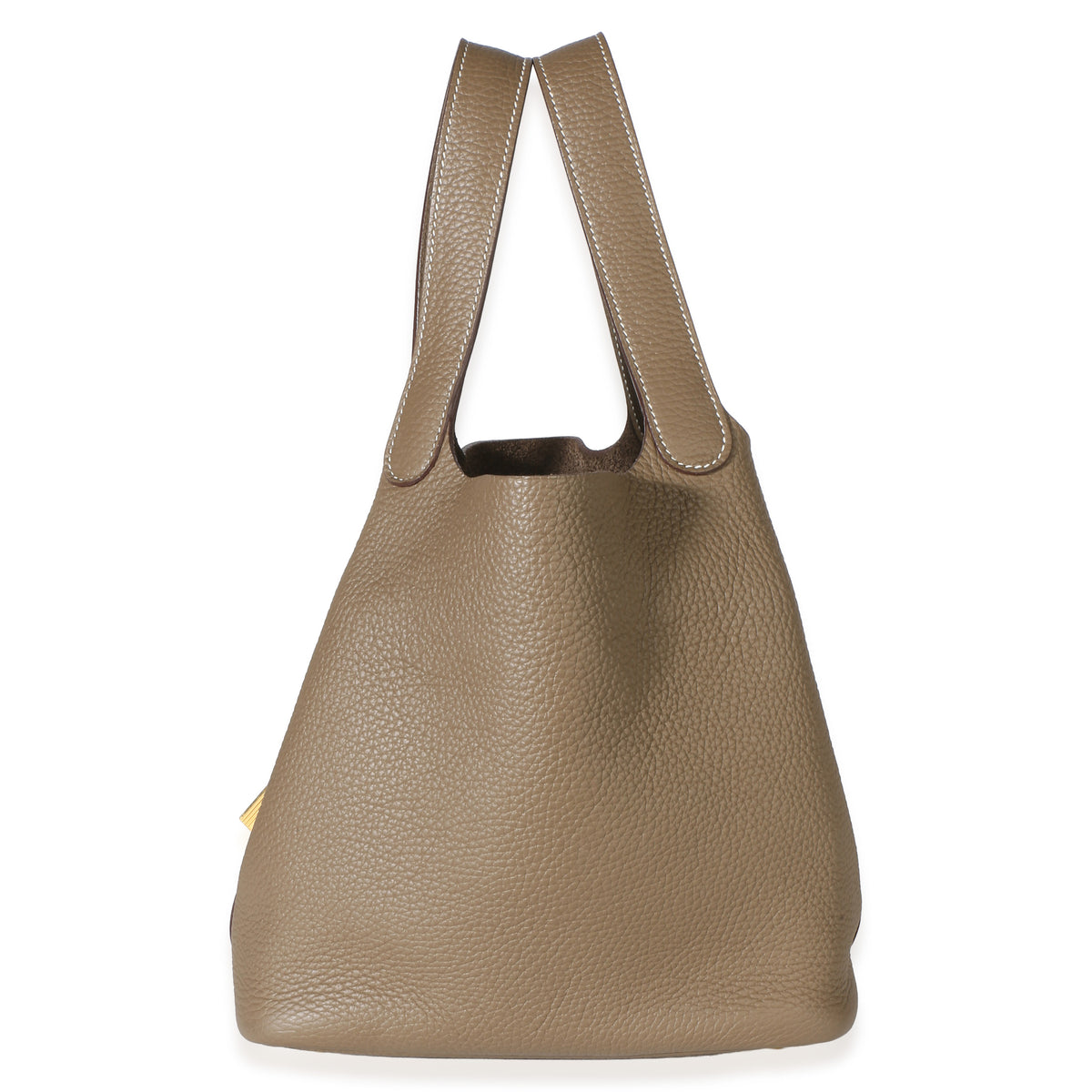Hermès Etoupe Clemence Picotin Lock 22 GHW Handbag 4