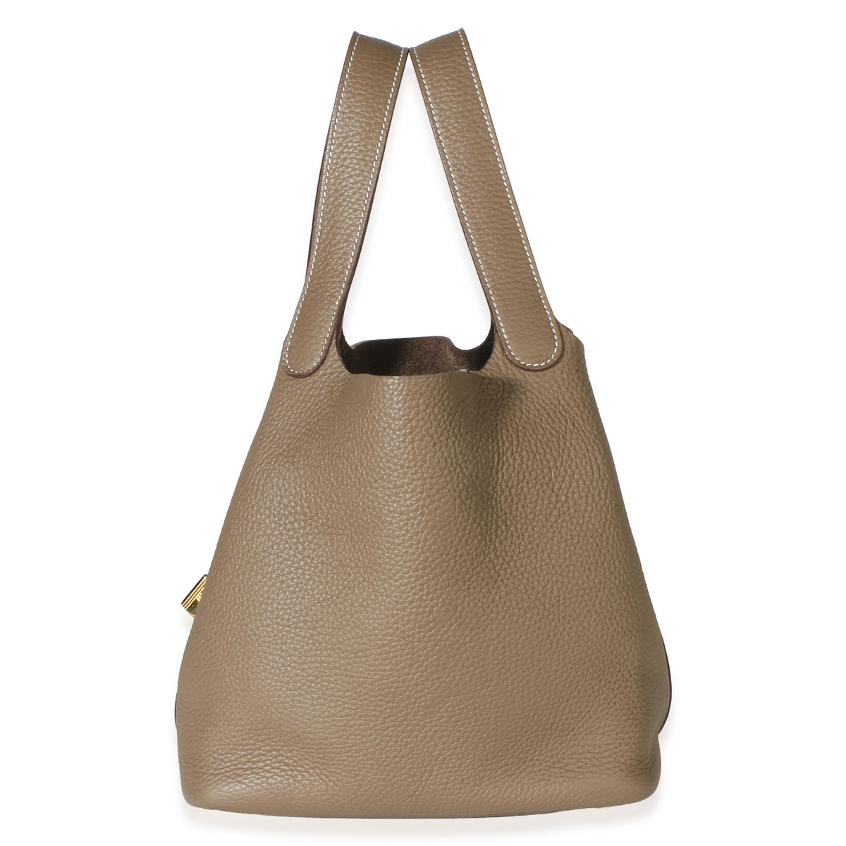 Hermès Etoupe Clemence Picotin Lock 22 GHW Handbag 5