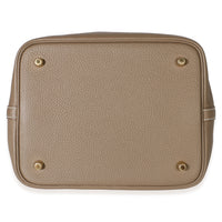 Hermès Etoupe Clemence Picotin Lock 22 GHW Handbag 6