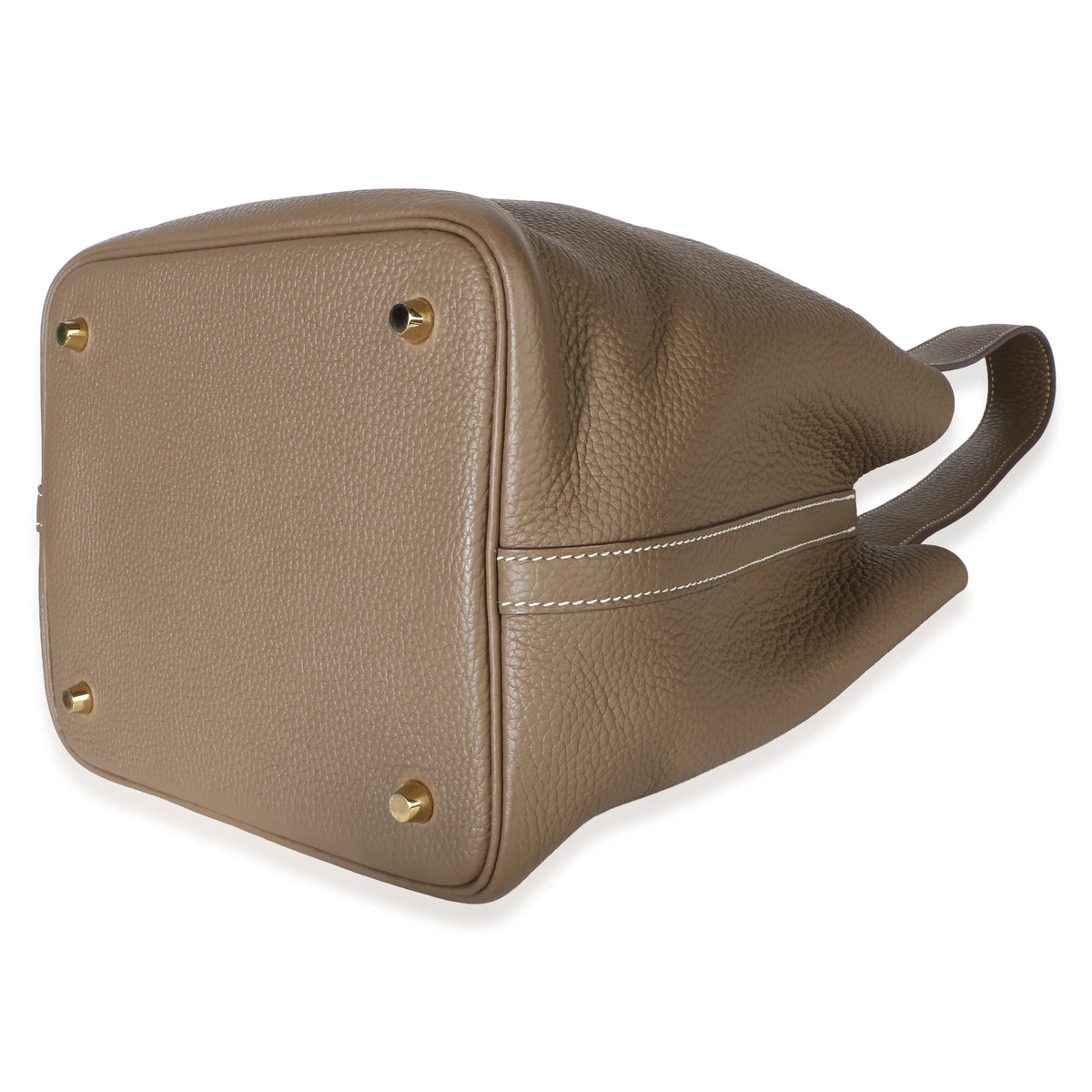 Hermès Etoupe Clemence Picotin Lock 22 GHW Handbag 7