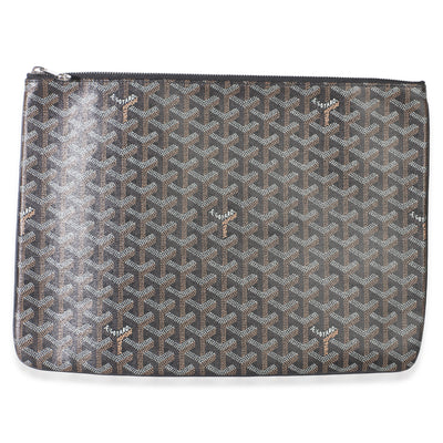 Goyard Black ine Canvas Senat Pouch GM Handbag id
