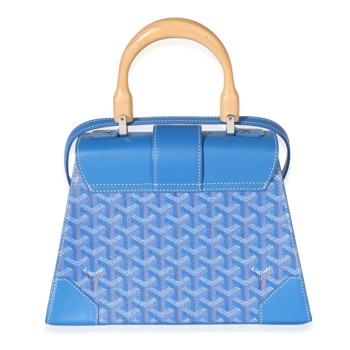 Goyard Blue ine Canvas Saigon PM Handbag 4